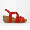 Sandalias de mujer Bonaventure K236-ROJO